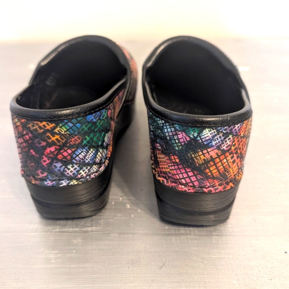 Dansko Professional Stained Glass Multi-Color Work Clogs Size 37 - Picture 9 of 11